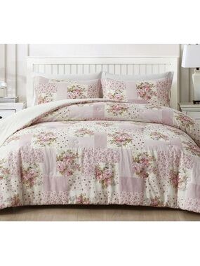 3 piece 100% cotton king comforter set